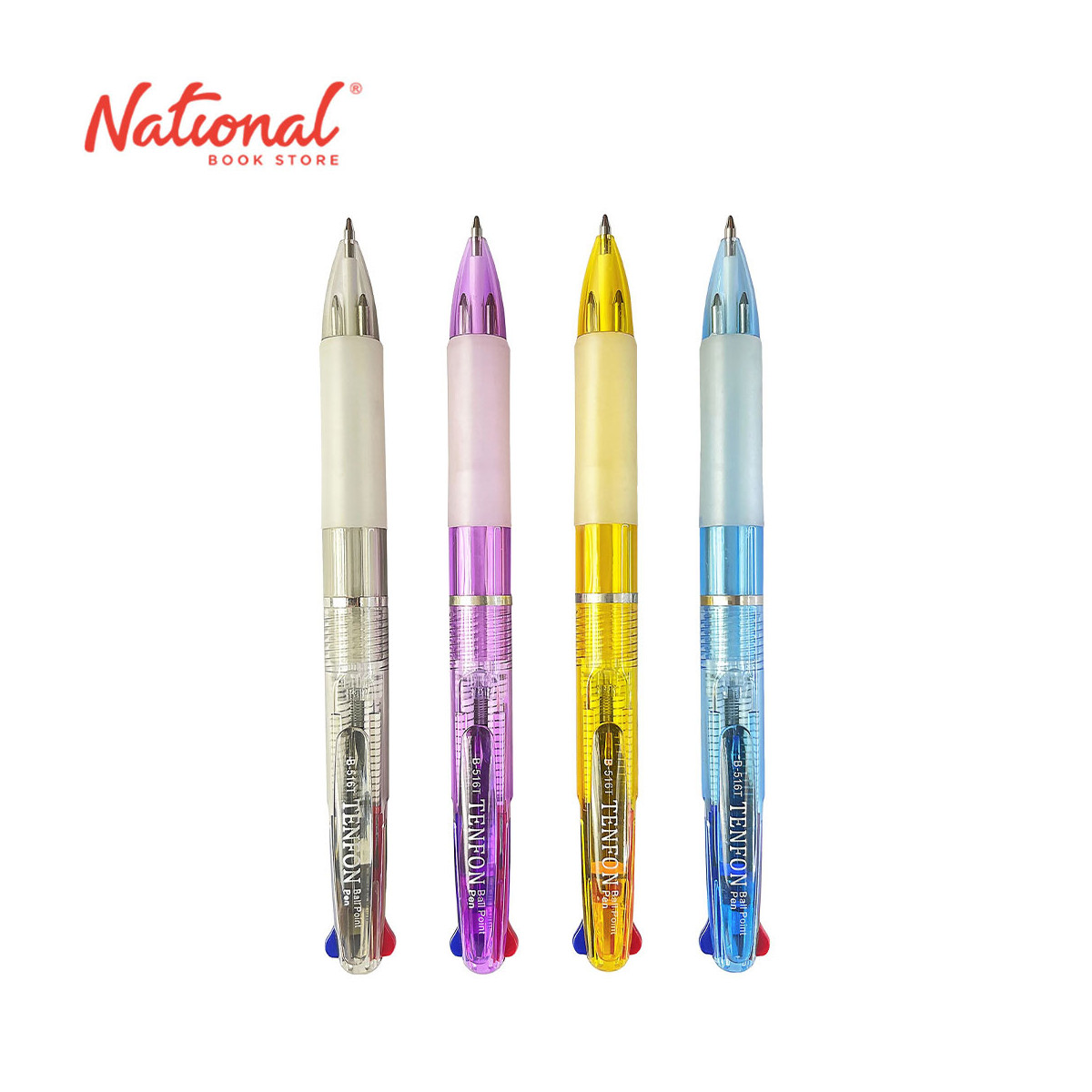 3 Color Ballpoint Pen Retractable 0.7mm B-516T (barrel color may vary) (sold per piece)