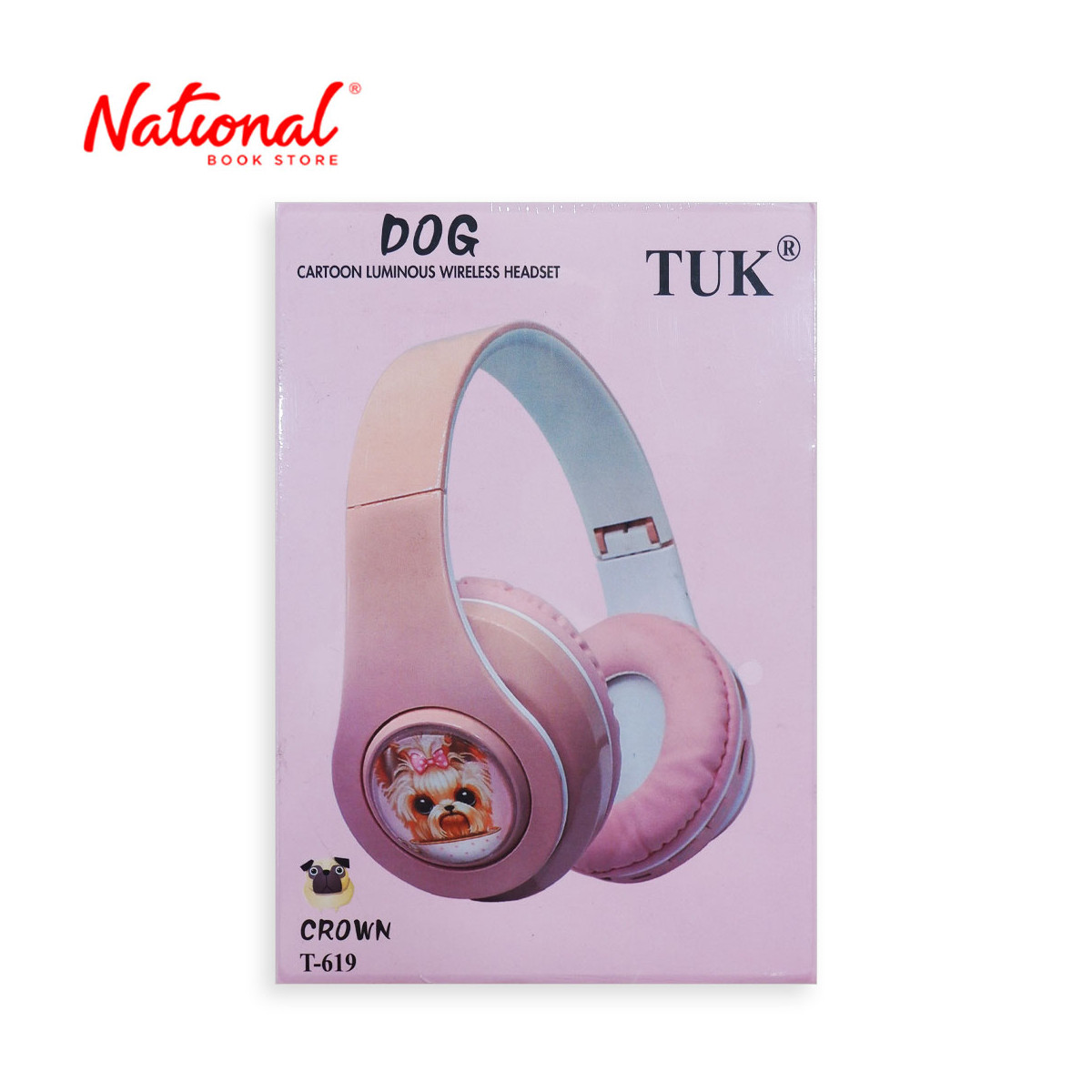Headphone T-619 Wireless Bluetooth Dog Design - Mobile & Computer Accessories
