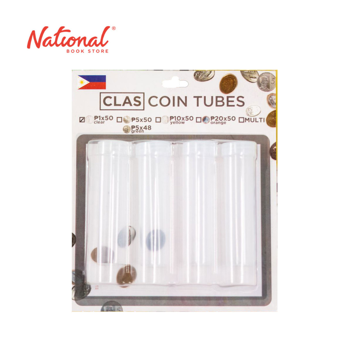 Clas Coin Tubes REPCP01 P1 x 50 - Storage & Holders