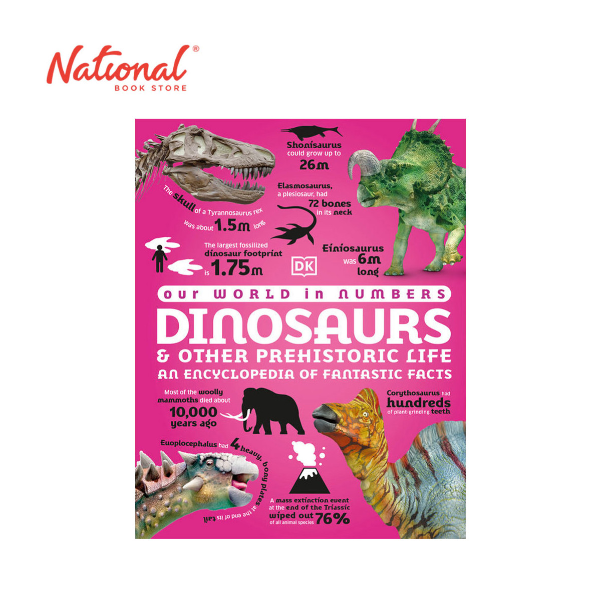 *PRE-ORDER* Our World in Numbers Dinosaurs & Other Prehistoric Life by DK - Hardcover - Children's Reference