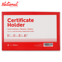 Best Buy Certificate Holder Legal 8.5x13 inches, Red -...