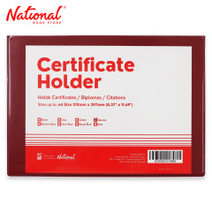 Best Buy Certificate Holder A4 8.27x11.69 inches, Maroon...