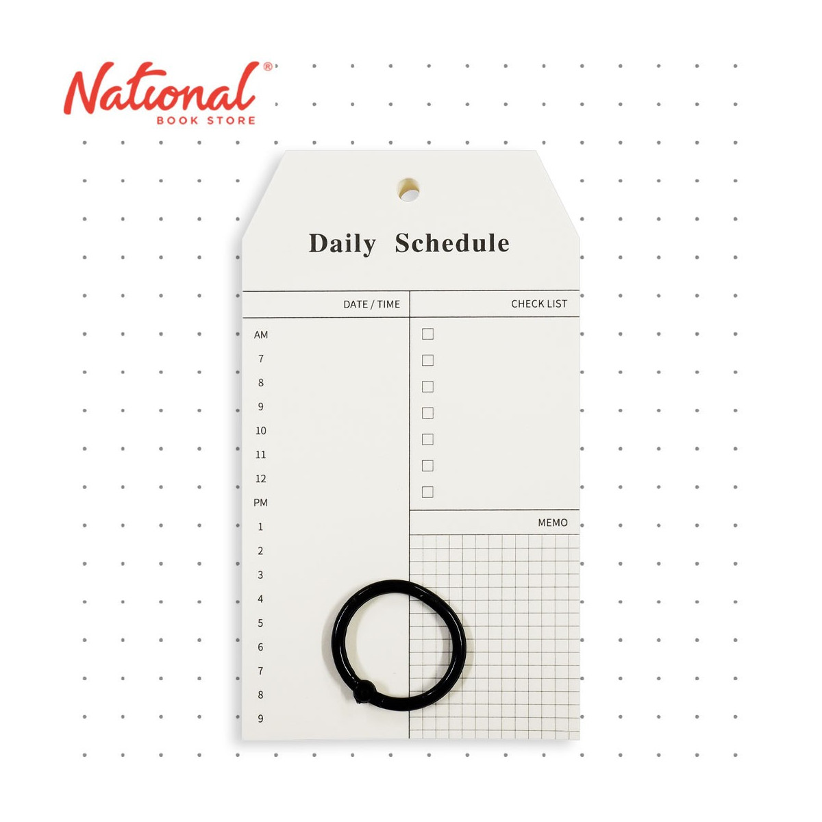 Schedule Planner Daily with Key Ring - Stationery Items