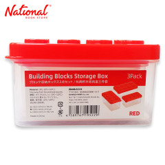 Storage Box Lego Red Set of 3 - Home & Office Accessories