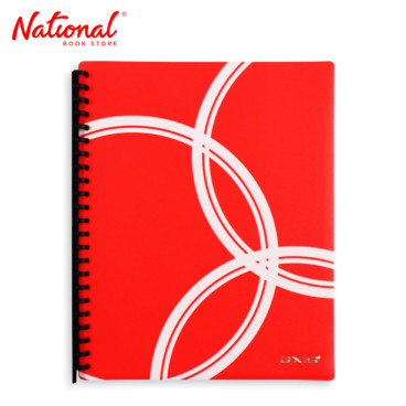Axis Clearbook Refillable AX-CB003A4 A4 Red Printed Design - School & Office Supplies
