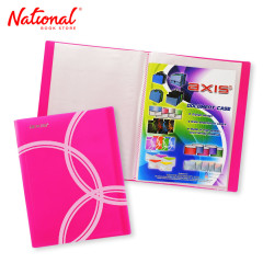 Axis Clearbook Fixed AX-20MPC A4 Printed Design, Magenta - School & Office Supplies