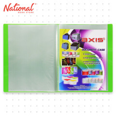 Axis Clearbook Fixed AX-20MPC A4 Printed Design, Green - School & Office Supplies