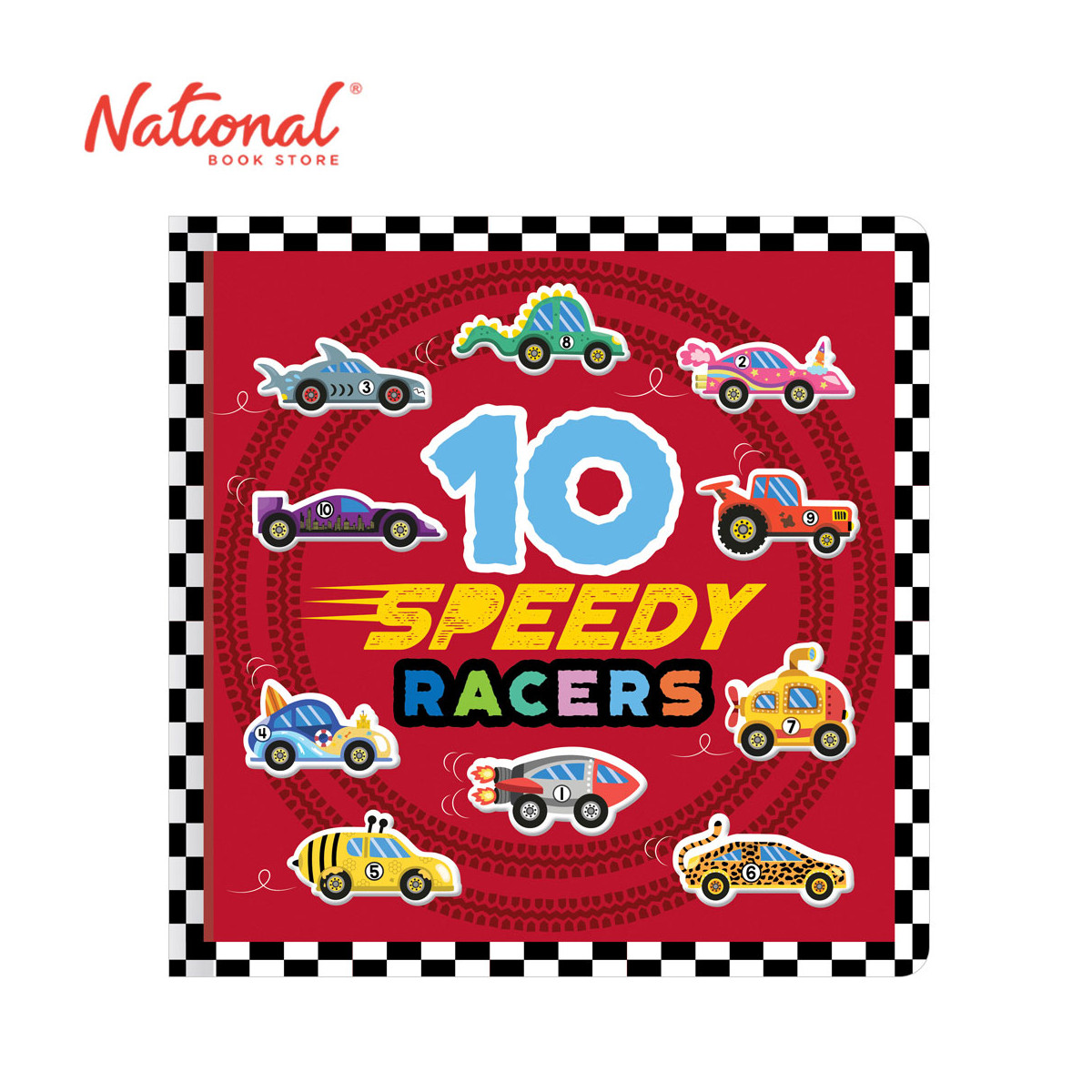 Countdown 10 Speedy Racers - Board Book - Preschool Books