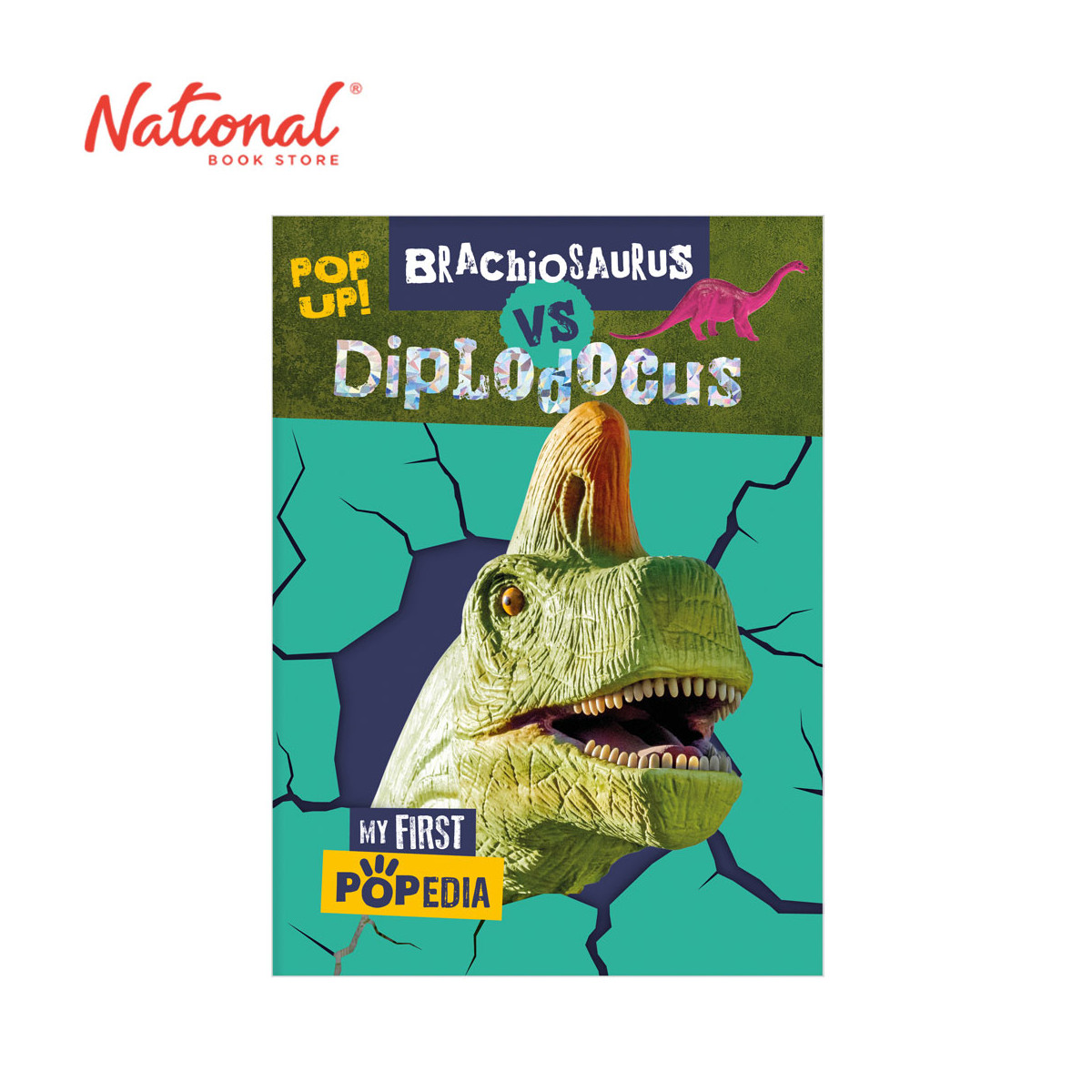 My First Popedia: Brachiosaurus VS Diplodocus - Board Book - Books for Kids