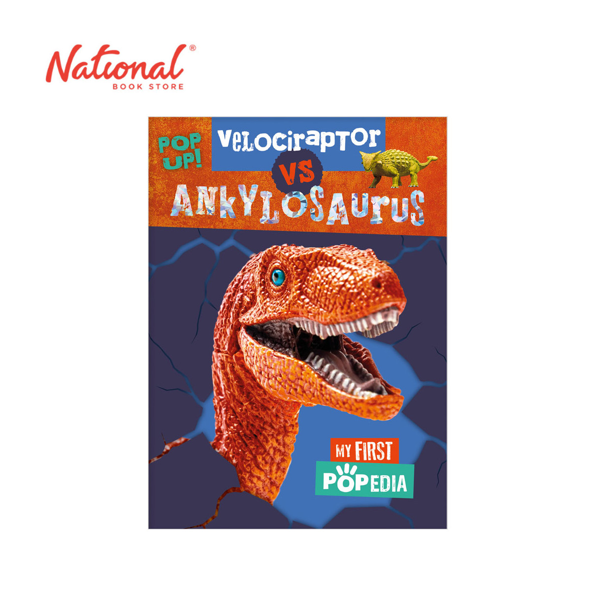 My First Popedia: Velociraptor VS Ankylosaurus - Board Book - Books for Kids