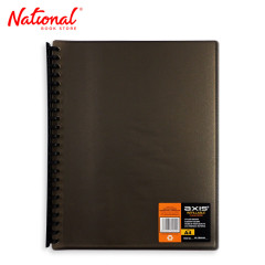 Axis Clearbook Refillable AX-CB004A4 A4 Black Translucent...