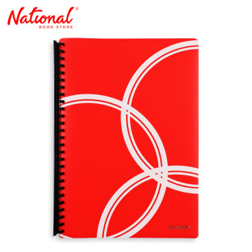 Axis Clearbook Refillable AX-CB003FC Long Red Printed Design - Office Supplies