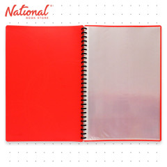 Axis Clearbook Refillable AX-CB003FC Long Red Printed Design - Office Supplies