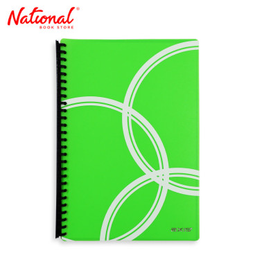 Axis Clearbook Refillable AX-CB003FC Long Green Printed Design - Office Supplies