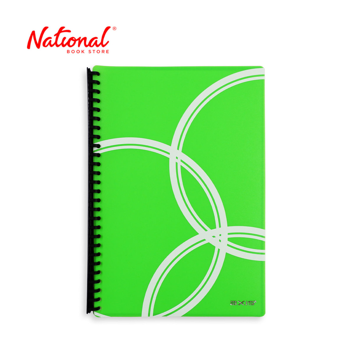 Axis Clearbook Refillable AX-CB003FC Long Green Printed Design - Office Supplies