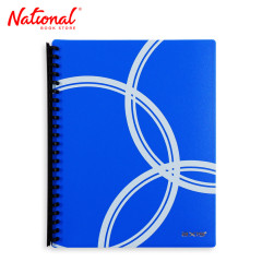 Axis Clearbook Refillable AX-CB003A4 A4 Blue Printed Design - Office Supplies