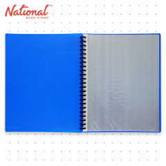 Axis Clearbook Refillable AX-CB003A4 A4 Blue Printed Design - Office Supplies