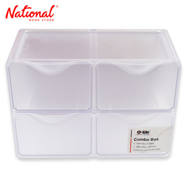 Olife Drawer Organizer S-3384-T01 4D Transparent - Combo Box - Office Accessories