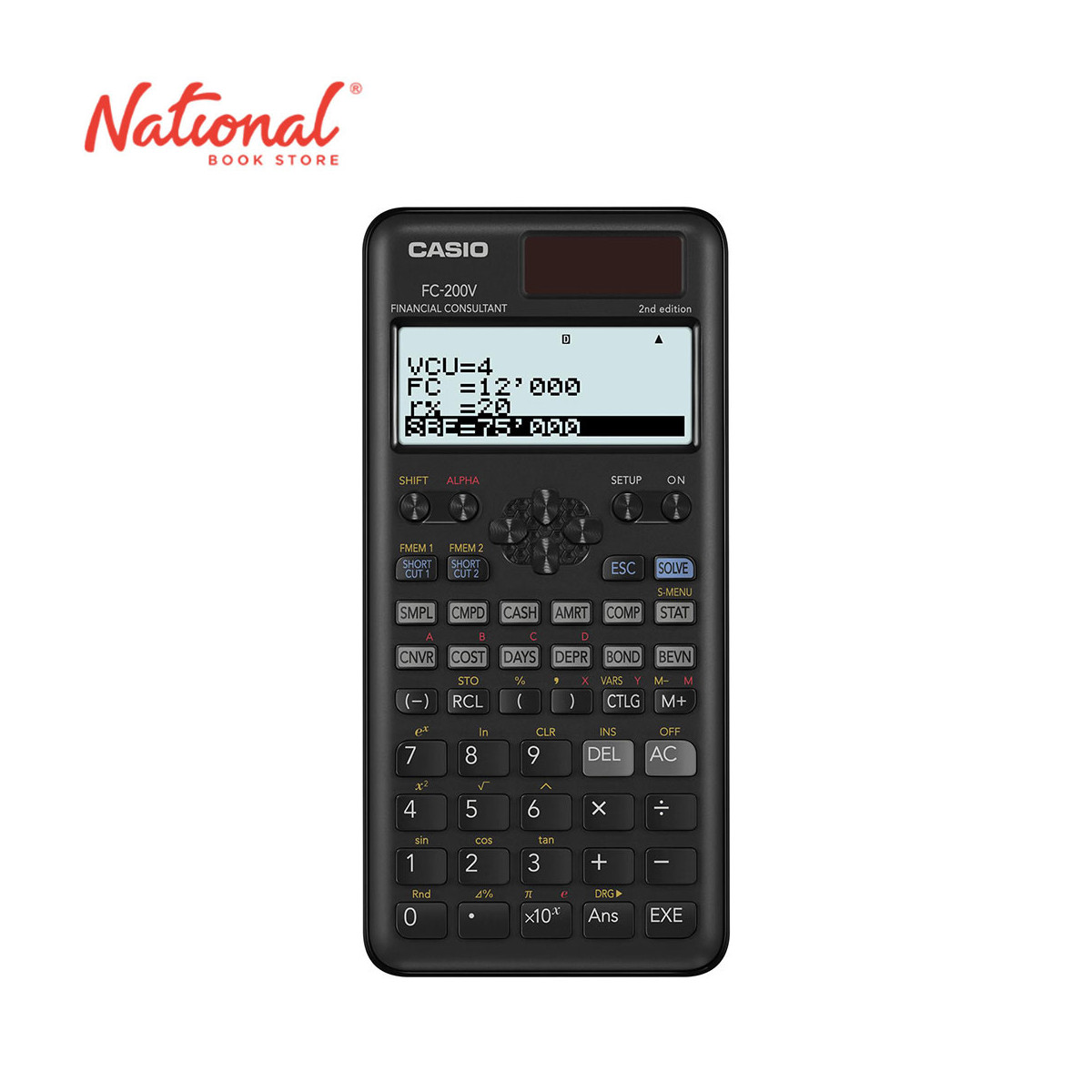 Casio Financial Calculator FC-200V MT V2 10+2 Digits - Office Equipment