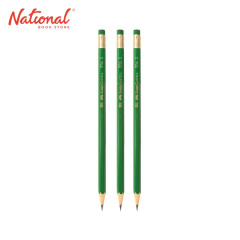 FABER CASTELL PENCIL WITH ERASER GREEN NO.1 3S