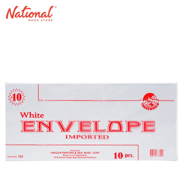 TRANSWORLD WHITE ENVELOPE NO. 10 NO. 123 10S