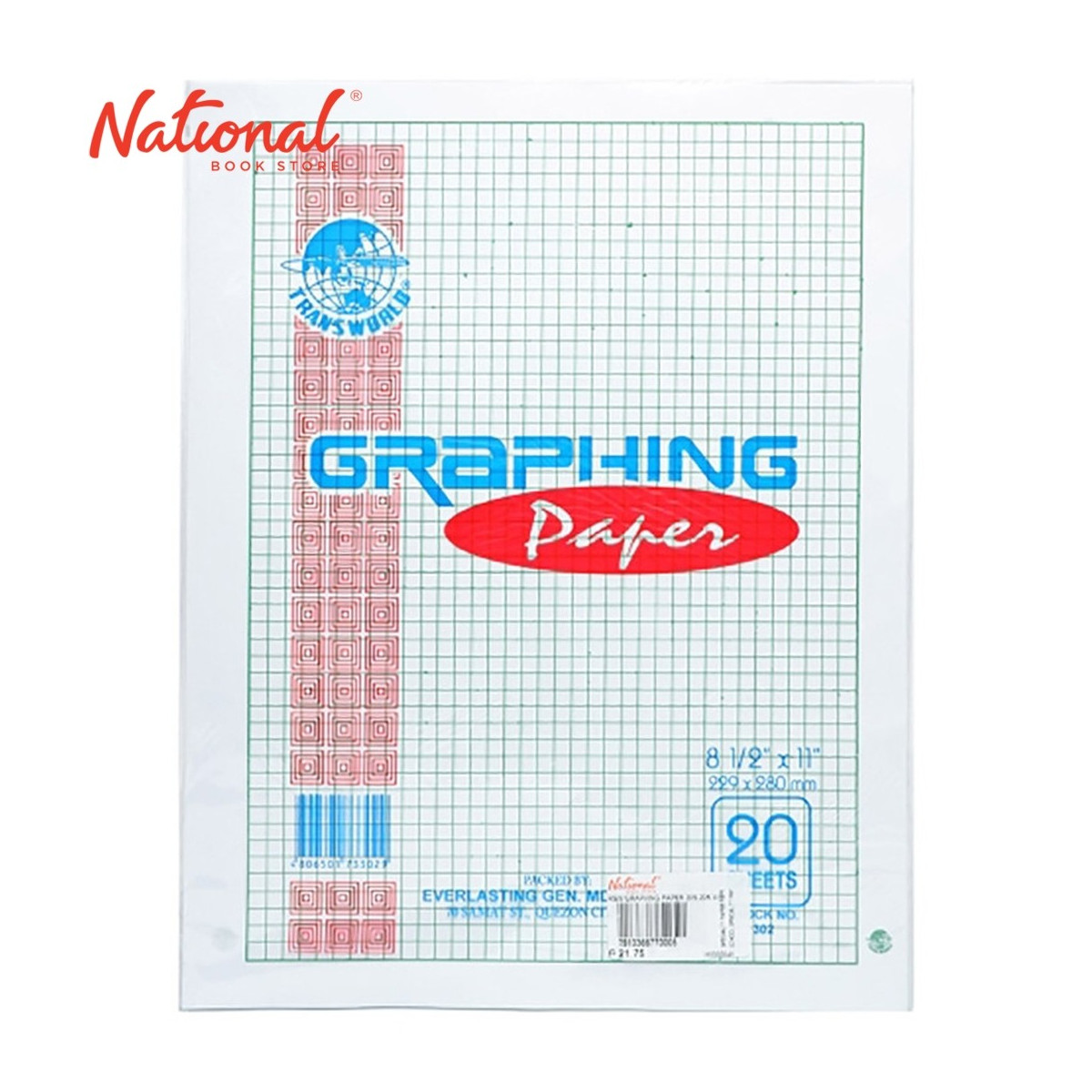 TRANSWORLD GRAPHING PAPER 20S WITH BORDER