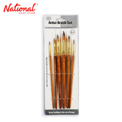 Keep Smiling Brush Set A6119R Round 6 Pieces - Arts &...