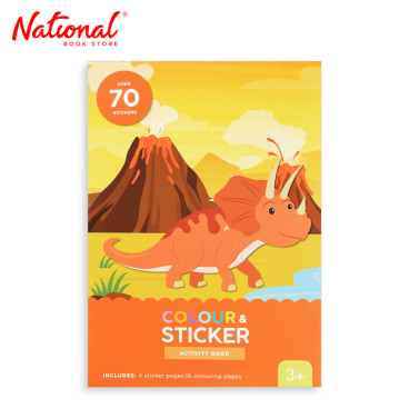 Color & Sticker DY08116 A5 Dinosaur Activity Book - Arts & Crafts Supplies - Stickers