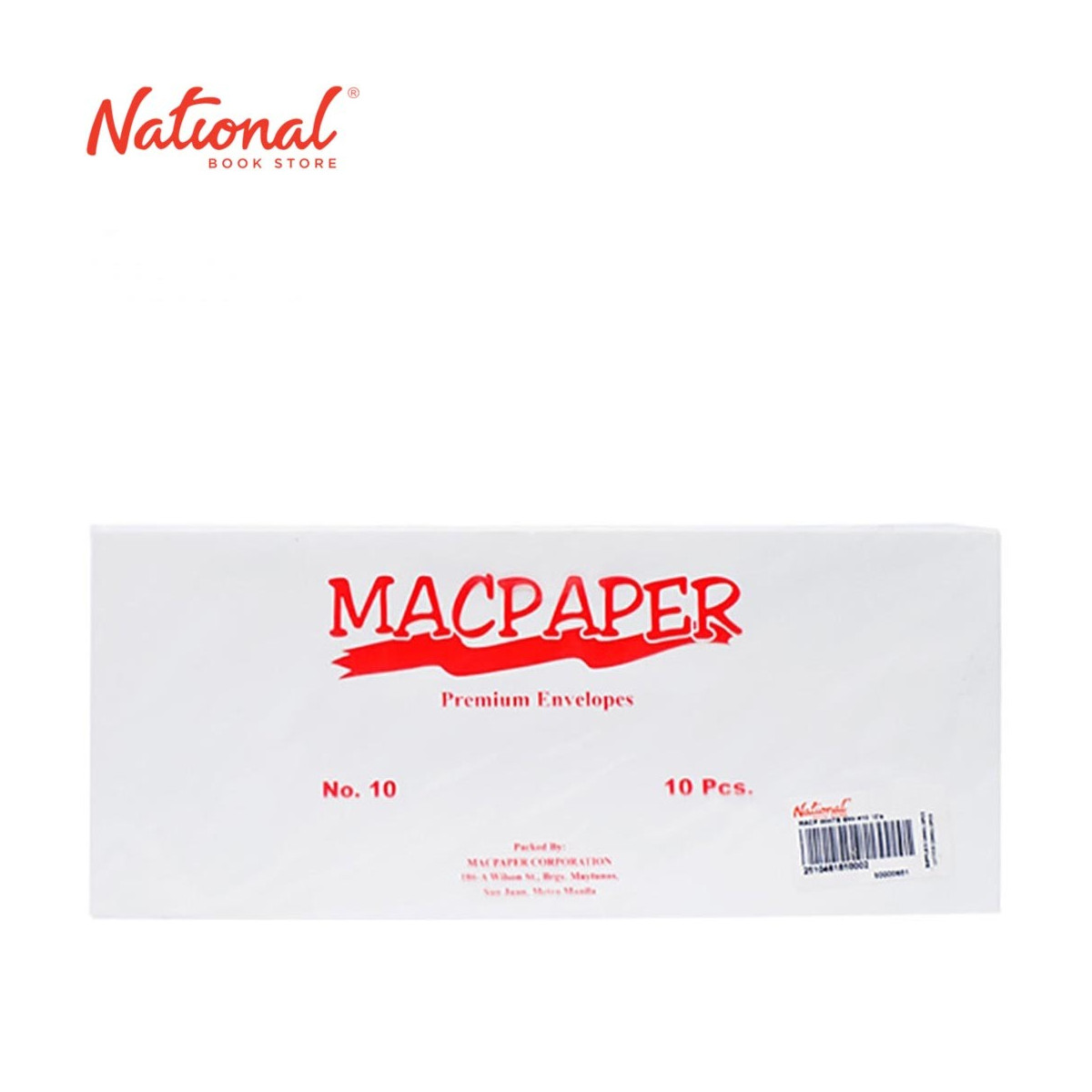 MACPAPER WHITE ENVELOPE NO. 10 10S