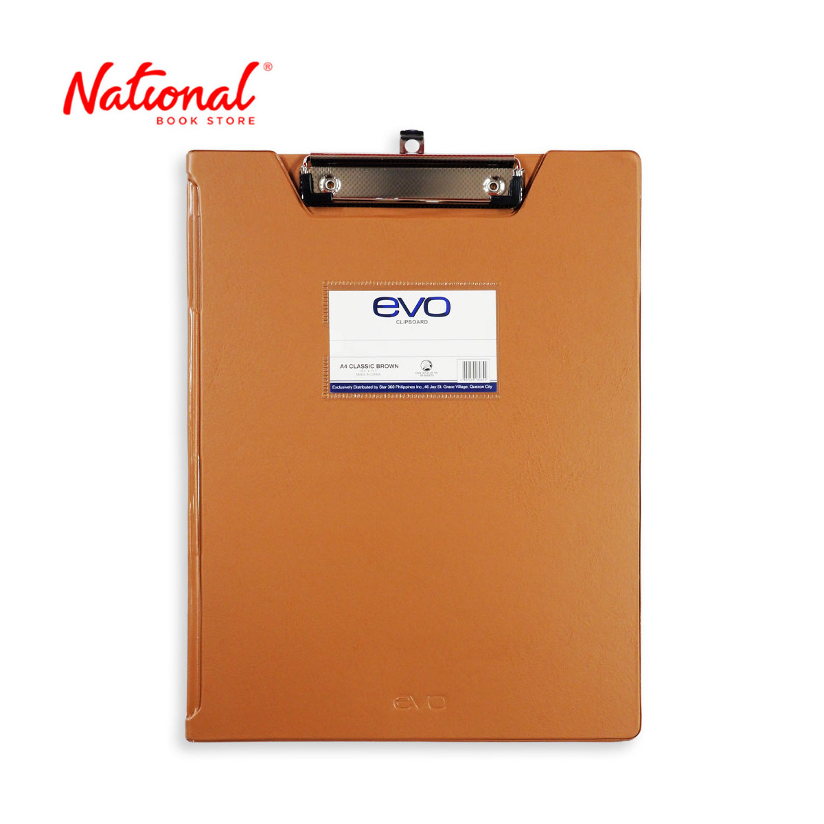 Evo Clipboard With Cover 04022260 A4 Brown Classic - Office Supplies - Filing Supplies