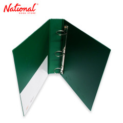 Seagull Ring Binder 3R CVP15 A4 1.5 inches DType PVC Cover with Front and Back Outer Pockets, Green