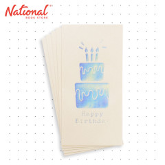 IFEX Premium Money Envelope 7x3.5 inches 5pcs - Birthday Pink - Gift Envelopes