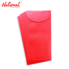 IFEX Premium Money Envelope 7x3.5 inches 5pcs - Birthday Red - Gift Envelopes