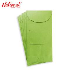 IFEX Premium Money Envelope 7x3.5 inches 5pcs - Christmas Green - Gift Envelopes