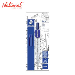 Staedtler Compass Set With Lead Blue/Silver 550 50 BK - School Supplies