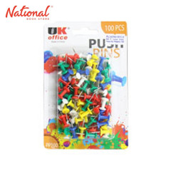 UK OFFICE PUSH PIN PP100 100S ASSORTED COLOR