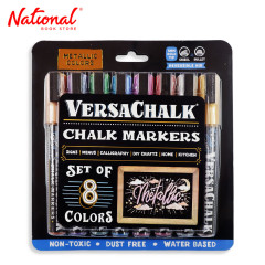 Versachalk Metallic Liquid Chalk Marker Set of 8 (Bold)
