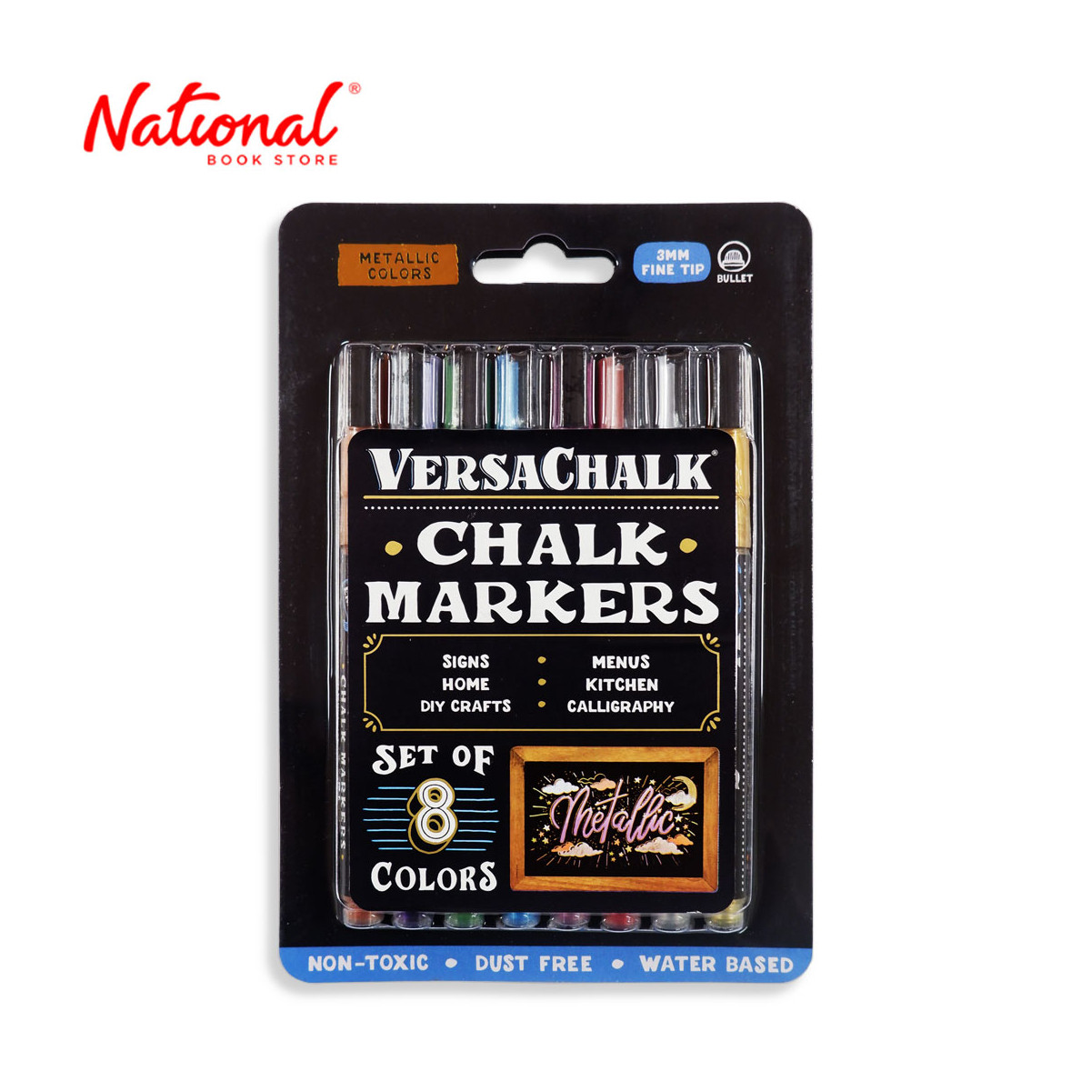 Versachalk Metallic Liquid Chalk Marker Set of 8 (Fine)