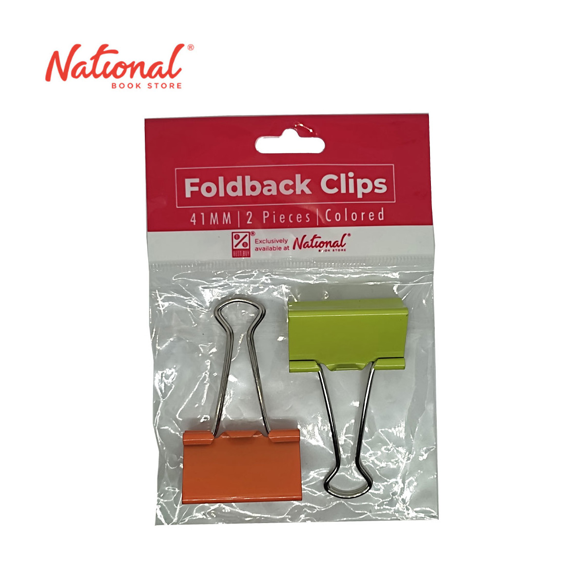 BEST BUY CLIP FOLDBACK   1.62IN 2S 41MM ASSORTED COLOR