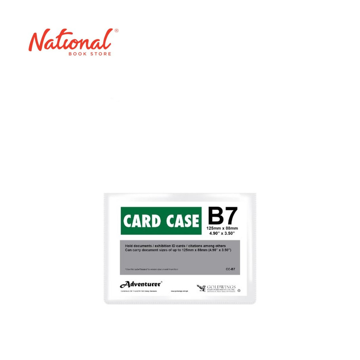ADVENTURER DOCUMENT CARD CASE CC-B7 B7 PLASTIC SOFT