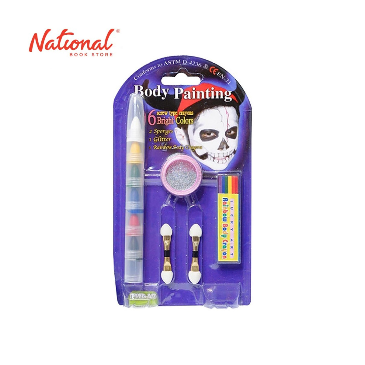 LUCKY ART FACE PAINT FWR-1G WITH GLITTER