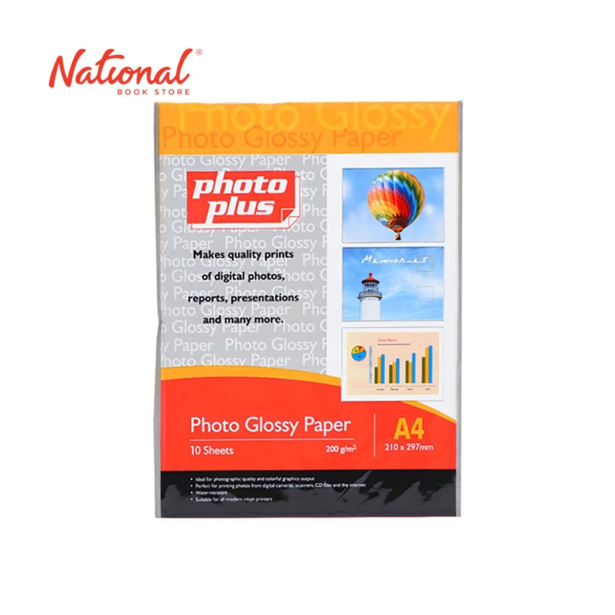 PHOTOPLUS PHOTO PAPER A4 200GSM 10S GLOSSY