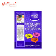 EXPERTS CHOICE PHOTO PAPER A4 300GSM 10S DUAL SIDE