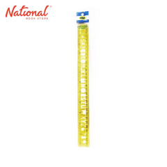PLASTIC RULER 12IN WITH LETTERING GUIDE SMALL