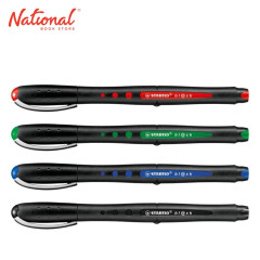 STABILO ROLLERBALL POINT 1016 BLACK/BLUE/RED