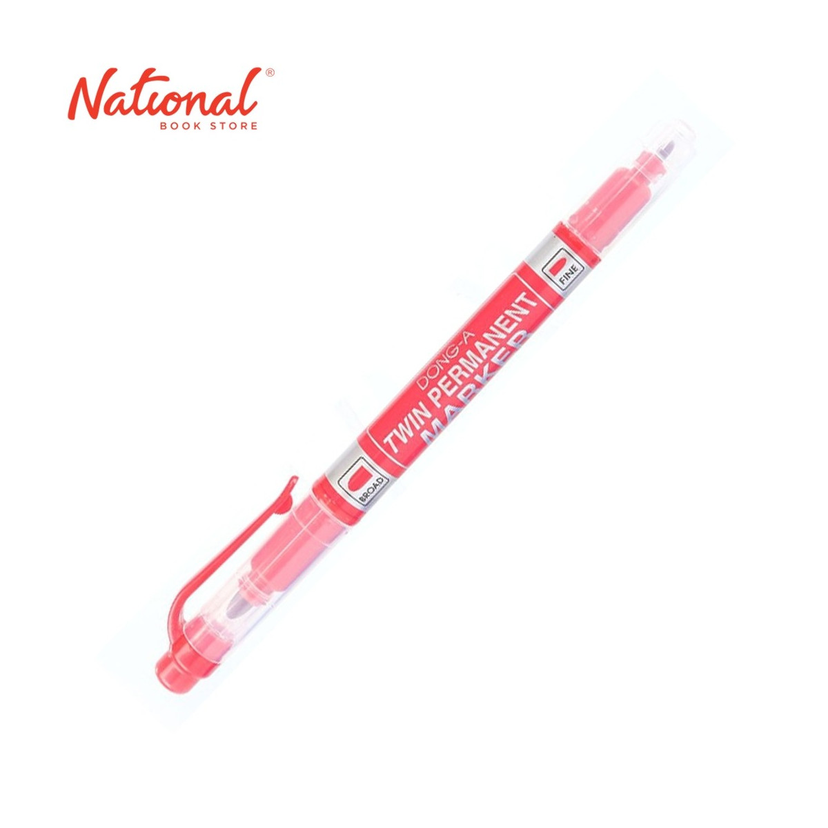 DONG-A PERMANENT MARKER RED DUAL TIP