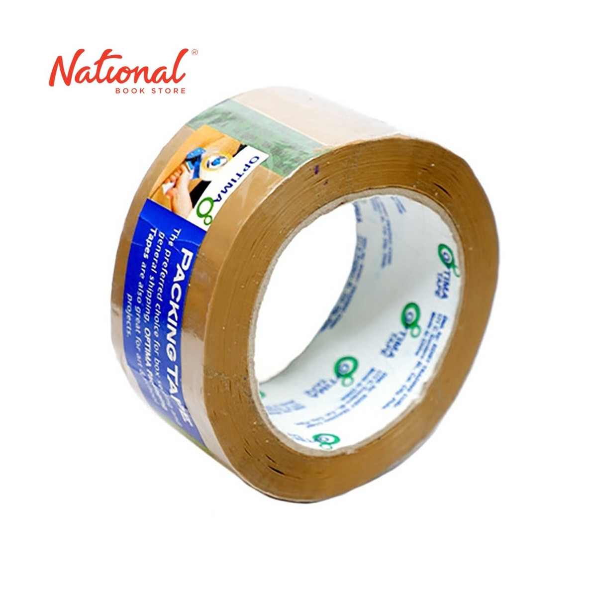 OPTIMA PACKAGING TAPE 48MMX100M TAN WITH PLASTIC PACKAGING