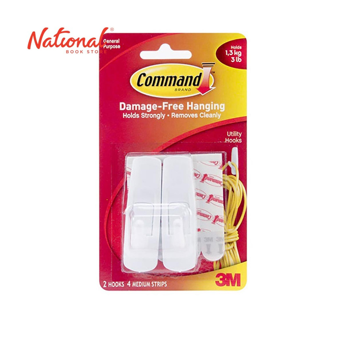 COMMAND WALL HOOK 171 MED 2S 4S ADHESIVE
