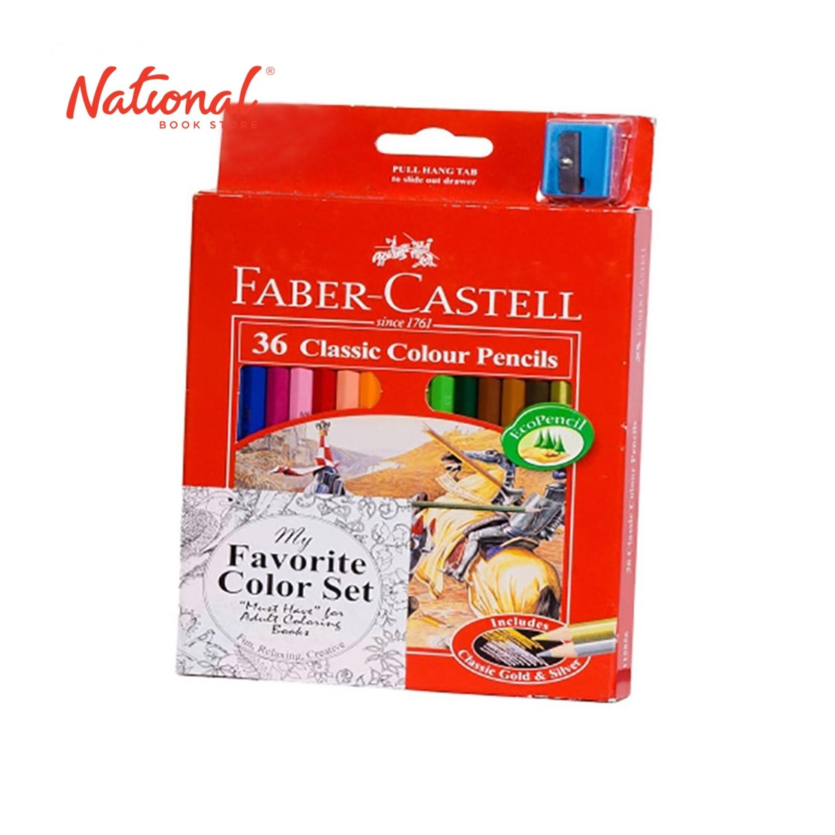 FABER-CASTELL CLASSIC COLORED PENCIL 12115856 36 COLORS LONG