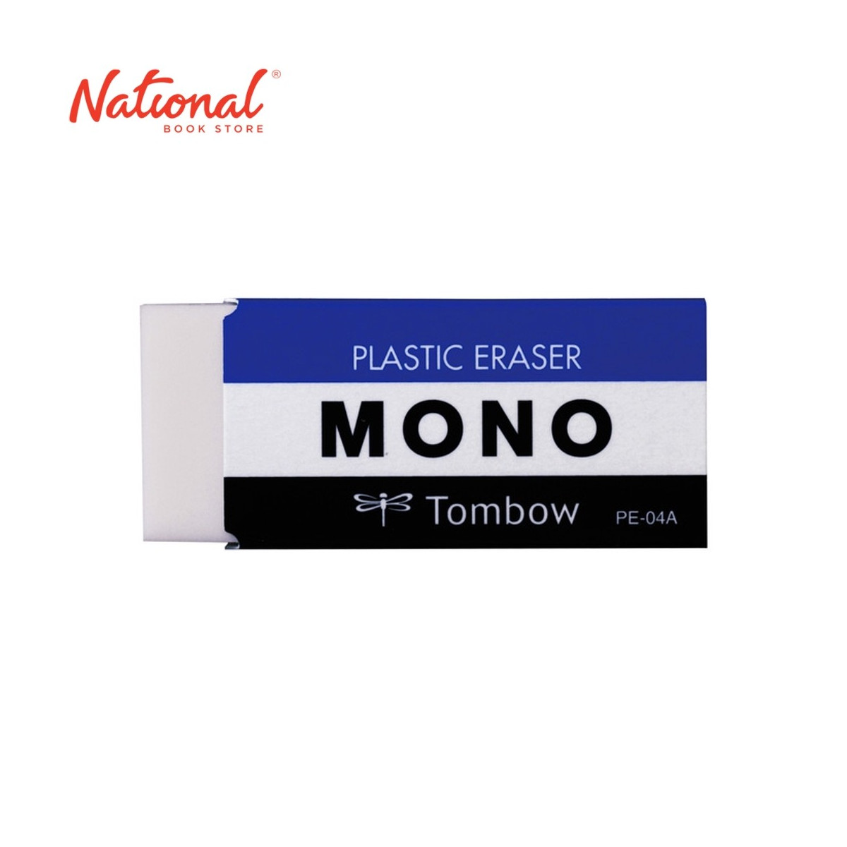 TOMBOW PLASTIC ERASER PE-04A WHITE MONO